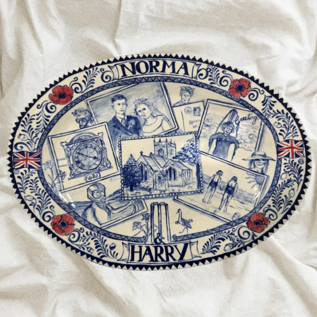 Anniversary Portrait Platter
