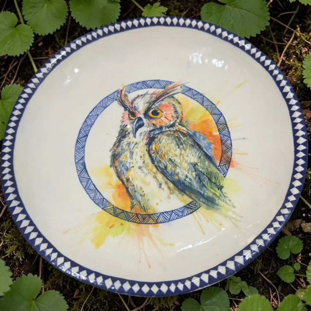 Great Horned Owl Plate